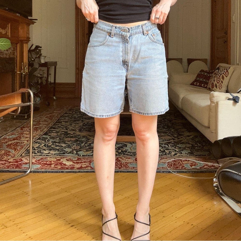 Vintage Blue Denim Levi Shorts - Picture 5 of 5